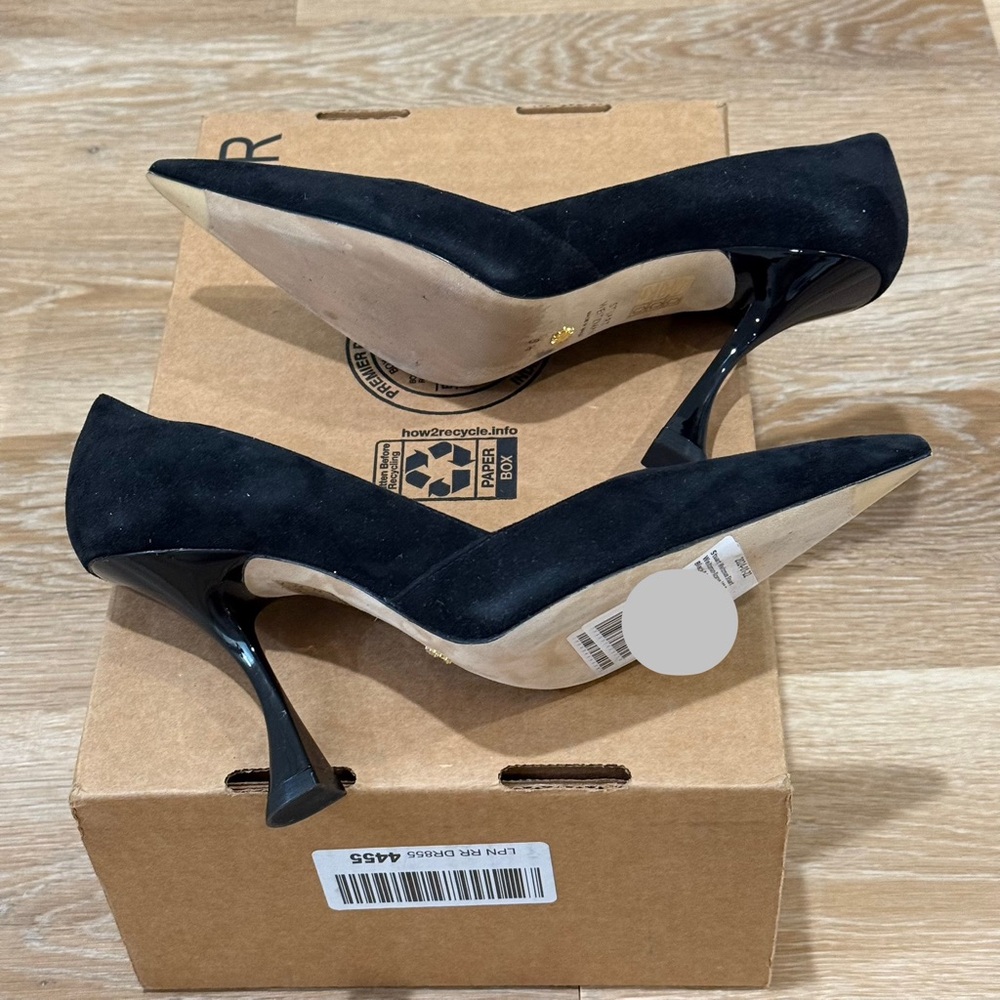 New! Stuart Weitzman XCurve 100 Pumps Black Size: 8.5M, MSRP $475 - Picture 10 of 11